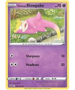 Galarian Slowpoke 54/198 Common Chiling Reign Pokemon Card - £3.92 GBP