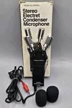 VINTAGE Realistic Stereo Electret Condenser Microphone No. 33-1065 w/Box - £12.24 GBP