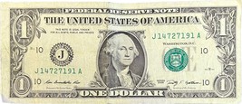$1 One Dollar Bill prime lovers! Loaded with prime numbers 14727191 fanc... - $19.99
