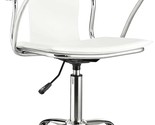 White Faux Leather Swivel Task Office Chair From Modway Studio. - $65.92