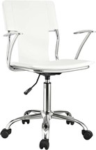 White Faux Leather Swivel Task Office Chair From Modway Studio. - £53.42 GBP