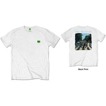 White The Beatles Abbey Road &amp; Logo Official Tee T-Shirt Mens Unisex - £24.96 GBP