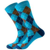 Blue Argyle Socks from the Sock Panda (Adult Large) - £7.40 GBP