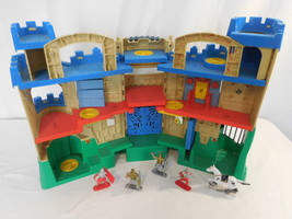 Fisher Price Imaginext Adventures Castle Playset + Figures + Horse Rare Blue - £13.46 GBP