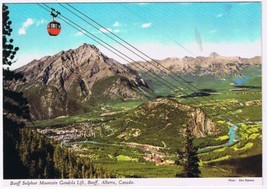 Postcard Sulphur Mountain Gondola Lift Banff Alberta - £3.10 GBP