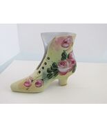 Limoges Hand Painted Porcelain Ceramic Antique Victorian Shoe - $35.00