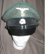 German ww2 elite Waffen ss replica reproduction Mountain Troops peak cap... - £106.19 GBP