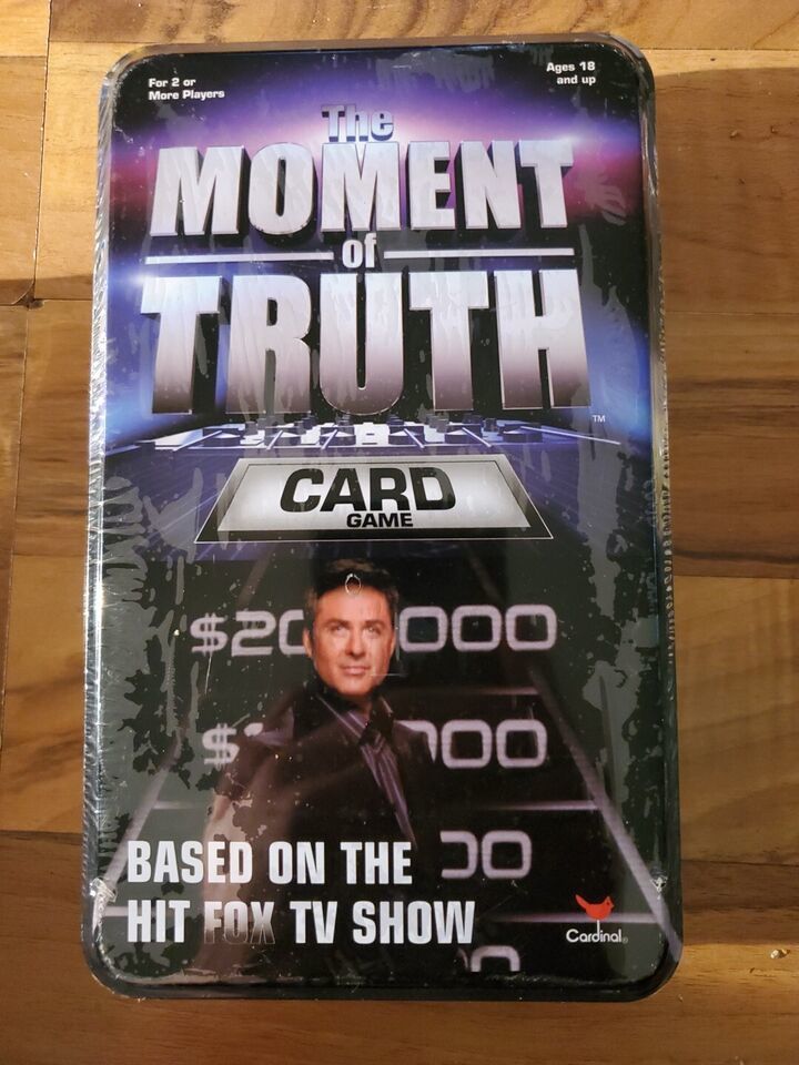 The Moment of Truth Card Game Based On The Hit Fox Tv Show New Cardinal Games - £12.44 GBP