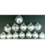 Clear Plastic Ball Ornaments Set Of 13 For You to Fille 3 Sizes Sealed NWT - $20.56 CAD