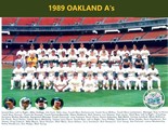 1989 OAKLAND ATHLETICS A&#39;s 8X10 TEAM PHOTO BASEBALL PICTURE MLB - £3.96 GBP