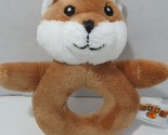 Bass Pro Shops Aurora World brown red fox small plush ring baby toy rattle  - £6.30 GBP