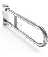 23.6&quot; Foldable Handicap Grab Bars, Brushed Knurled Anti-Slip Toilet Safe... - $88.54 CAD