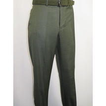 Men's VITALI Three Piece Suit Vested Sharkskin Sheen Vented M3090 Olive Green image 12