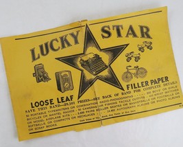 Lucky Star Filler Paper Band Vintage 1940s 29,101 Prizes Western Tablet Co. - £15.42 GBP