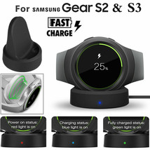 For Samsung Gear S2 S3 Classic / Frontier Wireless Charging Dock Cradle ... - £15.62 GBP