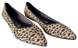 Rothy&#39;s Pointed Toe Flats The Point Classic Leopard Print Ballet Flats-Women&#39;s 7 - £68.30 GBP