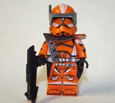 212th Captain Invert Clone Trooper Star Wars Building Minifigure Bricks US - £5.70 GBP
