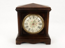 Howard Miller Mantel Clock, Electric, Vintage, Barwick, Floral Pattern, Alarm - £55.66 GBP