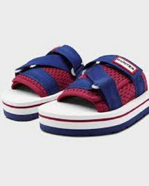 Hunter Flatform Beach Sandals Slide Blue ( 9 )  - $133.62