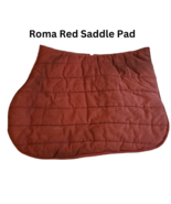 Roma Quilted English All purpose Forward Saddle Pad Red USED - £10.44 GBP