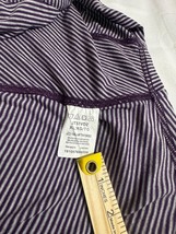 Lee Riders Shape Illusions Women’s Purple & White Stripes Long Sleeve Top Sz XL image 9