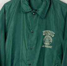 Vintage Champion Jacket Windbreaker Coach UW Wisconsin Lacrosse Large 60... - $59.99
