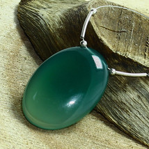 Green Onyx Smooth Oval Cabochon Briolette Natural Loose Gemstone Making Jewelry - £5.18 GBP