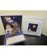 Vintage 1998 Sanrio Mini Christmas Pop Up Mini Message Card Santa on Roo... - £21.85 GBP