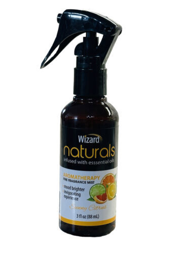 Wizard Naturals Sunny Citrus Aromatherapy Fine Mist Spray 3floz/Mood Bri... - $8.79