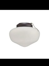 Westinghouse 77846 Oil Rubbed Bronze White 9W Schoolhouse Ceiling Fan Light Kit - $14.84