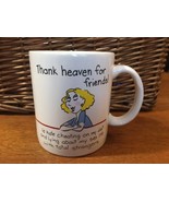 Vtg 1987 Hallmark Shoebox Greetings Mug Coffee Cup Thank Heaven For Friends - £8.65 GBP