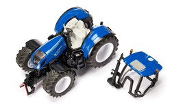 New Holland T7.315 HD Tractor Blue 1/32 Diecast Model Siku - £61.85 GBP