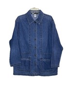 Vintage Blast Denim Chore Jacket Blue Jean Button Front Pockets 90s Size... - €25,47 EUR