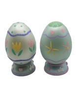 Glass Easter Egg Figurines Decor Tulip Flowers Bunny Hearts Glitter Set ... - £16.32 GBP