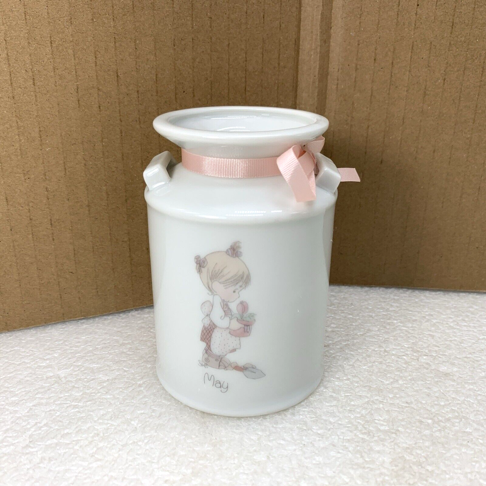 1987 Precious Moments May Milk Canister Jug, Samuel J. Butcher Enesco, Vintage - $19.99