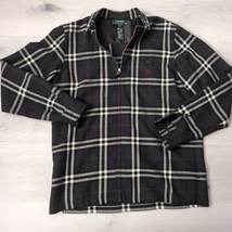 Lauren Ralph Lauren Black Plaid Shirt Women&#39;s Size P/S EUC Wool Zip Fron... - $18.81