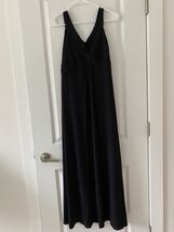 Boden Women Dress Size 8R Black Maxi Long Sleeveless V-Neck Bs324 - $25.47