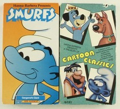Vintage 2PC Lot DVD Cartoon Classics Tapes Hanna Barbera SMURFS Gargamel... - $11.36