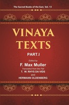 The Sacred Books Of The East (Vinaya Texts, Part I: The Patimokkha, [Hardcover] - £31.22 GBP
