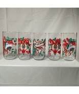 House of Lloyd Glass Christmas Tumbler (s) LOT OF 5 Ornament Bows and Iv... - £19.63 GBP