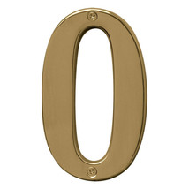 Hy-Ko™ 5&quot; Polished Brass Number 0 (3 pcs.) - $37.20