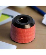 Curly Maple Red (Pink) Wooden Pen and Pencil Stand with a Sleek Black En... - $25.99