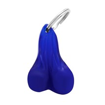 Universal Key Chain Keyring 2.5&quot; Small Plastic Blue Hanging Balls - $12.60