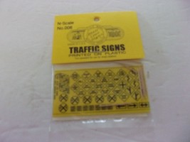 Blair Line Products,  TRAFFIC SIGNS PRINTED ON PLASTIC for N Scale - #006 - $3.98