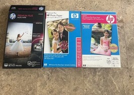 3 PK HP Premium Plus Photo Paper 4”X6”GLOSSY Sheets 280 - £22.37 GBP