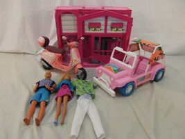 Vintage Barbie and Ken Dolls, House, car, and Accessories Set/bundle use... - $331.94 CAD