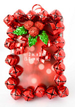 St. Nicholas Square Photo Picture Holder   Red Jingle Bells  2x3 Inches - £11.52 GBP