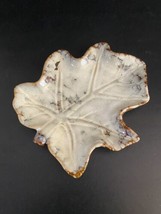 East West Distributing Co ~ Ceramic Maple Leaf Dish / Bowl ~ White Glaze - $18.80