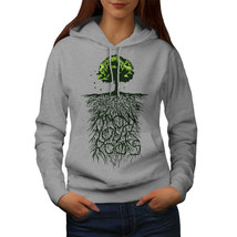 Wellcoda Earth Tree Roots Nature Womens Hoodie,  Casual Hooded Sweatshirt - £29.24 GBP