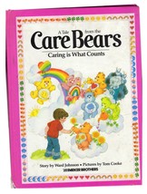 VINTAGE 1983 Parker Brothers Care Bears Caring is What Counts Hardcover Book  - £11.09 GBP